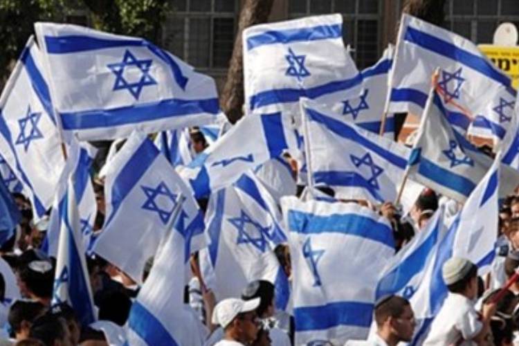 מצעד הדגלים המסורתי לרגל יום ירושלים ברחובות העיר, 2009. הצילום Mark Neyman :(לע"מ)